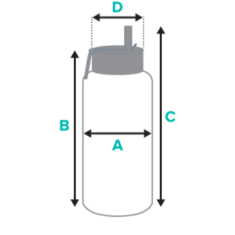 EMF24 stainless steel water bottle with a straw lid - Image 5
